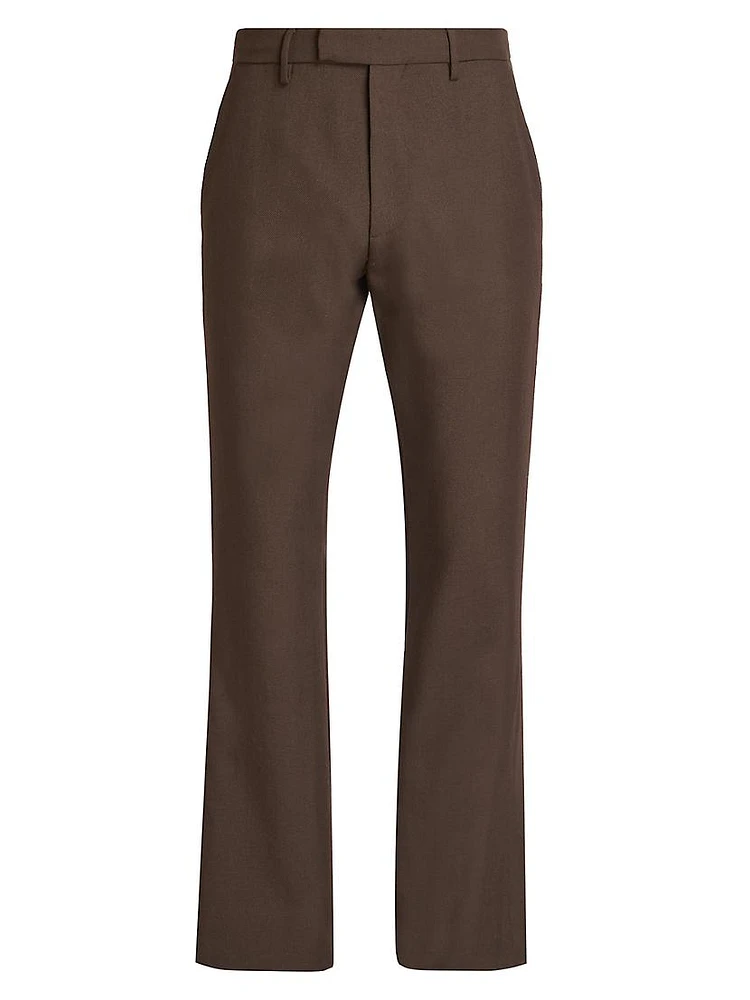 Tailored Flare Wool Trousers