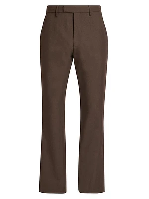 Tailored Flare Wool Trousers