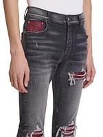 Lurex Mx1 Distressed Skinny Jeans