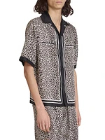 MA Leopard Silk Bowling Shirt