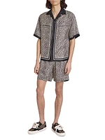 MA Leopard Silk Bowling Shirt