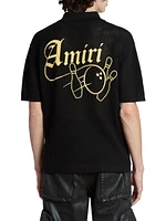 Amiri Bowling Crotchet Polo Shirt