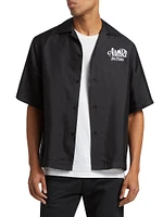 Amiri Credits Silk Bowling Shirt