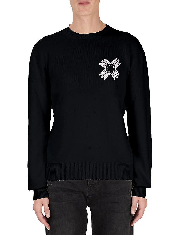 MA Quad Wool Crewneck Sweater