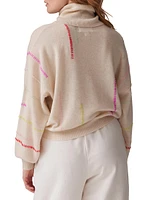 Pop Stitch Easy Roll Cashmere Sweater