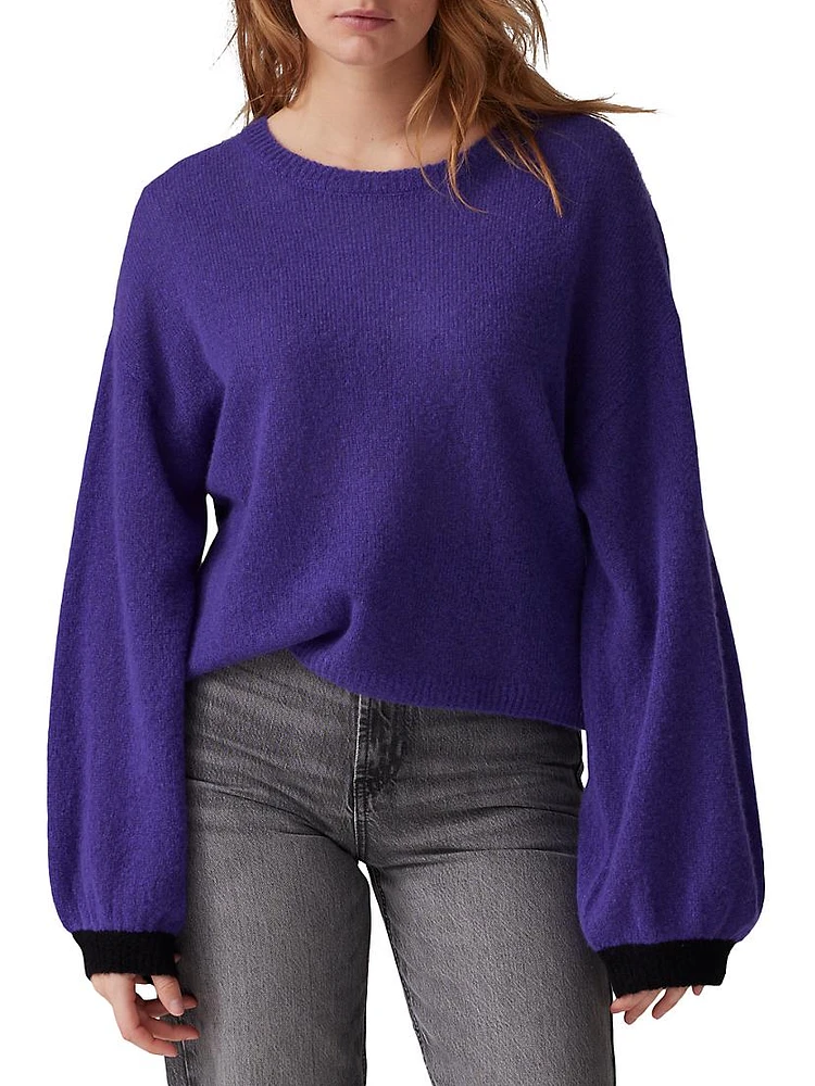 Amara Papua Balloon Cashmere-Silk Sweater