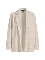 Notch Lapel Long Blazer