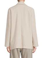 Notch Lapel Long Blazer