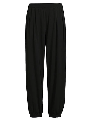 Ankle Pleated Lantern Joggers