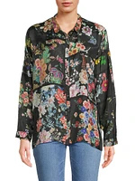 The Audrey Oversized Silk Shirt