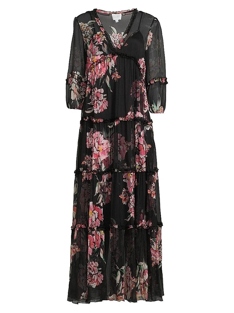 Lizzy Ruffle Maxi Dress