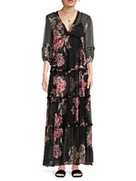 Lizzy Ruffle Maxi Dress