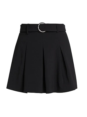 Donia Pleated Belted Skort