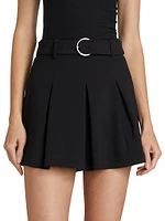 Donia Pleated Belted Skort