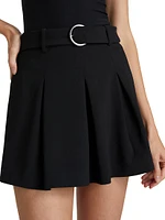 Donia Pleated Belted Skort