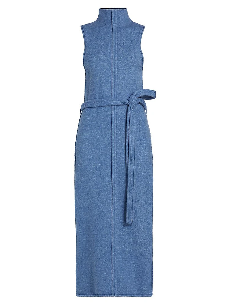 Zola Knit Tie-Waist Maxi Dress
