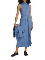 Zola Knit Tie-Waist Maxi Dress