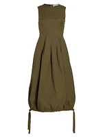 Marley Drawstring Midi-Dress