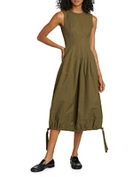 Marley Drawstring Midi-Dress