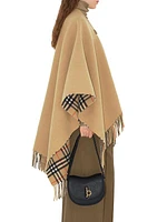 St. Marsh Check Wool Cape