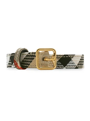 Woven Check Belt