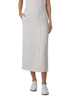 Linen Pencil Midi-Skirt