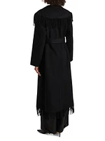 Carrie Fringed Wool-Blend Coat