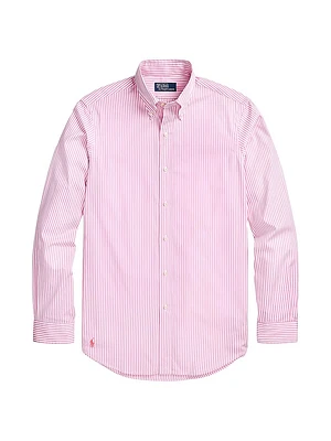 Striped Poplin Button-Down Shirt