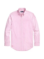 Striped Poplin Button-Down Shirt