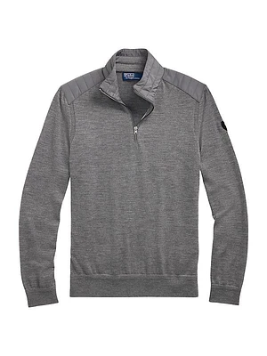 Hybrid Wool Quarter-Zip Sweater