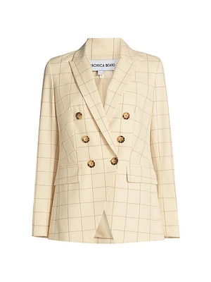 Charleston Plaid Double-Breasted Jacket