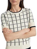 Krissa Plaid Cotton Sweater