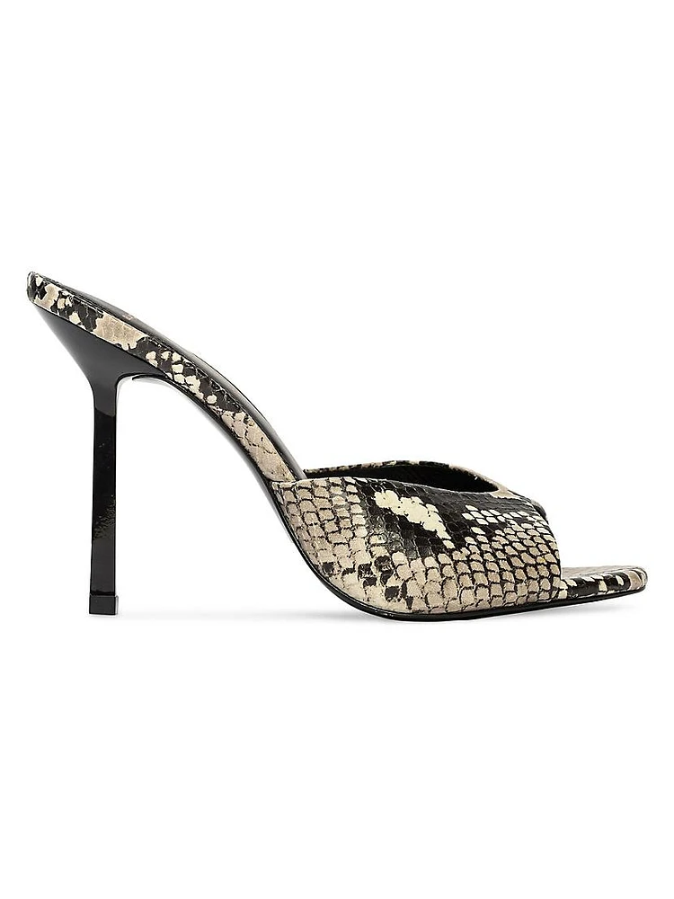 Nori 100MM Snake High Heel Mules