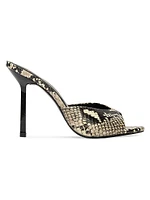 Nori 100MM Snake High Heel Mules