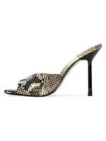 Nori 100MM Snake High Heel Mules