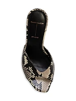 Nori 100MM Snake High Heel Mules