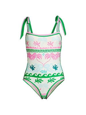 Shona Palm Tree One-Piece Swimsuit