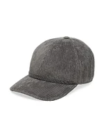 Comfort Cotton Corduroy Baseball Cap with Shiny Band