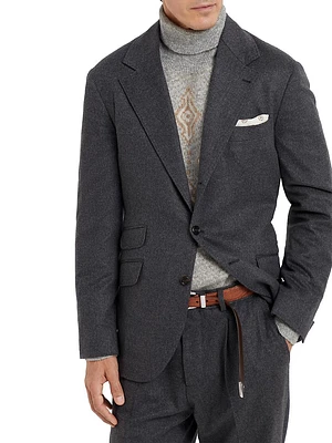 Combed Flannel Deconstructed Cavallo Blazer