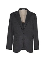 Combed Flannel Deconstructed Cavallo Blazer