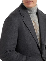 Combed Flannel Deconstructed Cavallo Blazer