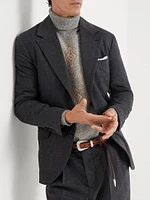 Combed Flannel Deconstructed Cavallo Blazer