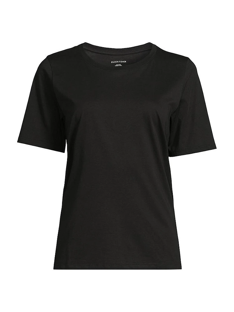 Round Neck Cotton T-Shirt