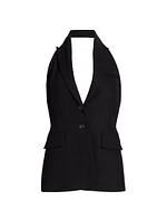 Alexa Wool-Blend Halterneck Top