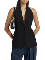 Alexa Wool-Blend Halterneck Top
