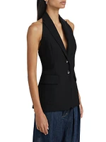 Alexa Wool-Blend Halterneck Top