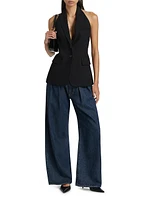 Alexa Wool-Blend Halterneck Top
