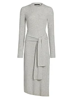 Blakely Wool-Cashmere Crewneck Midi-Dress