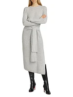 Blakely Wool-Cashmere Crewneck Midi-Dress