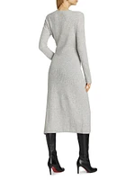 Blakely Wool-Cashmere Crewneck Midi-Dress